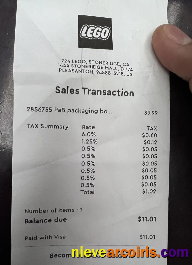 Lego store payment check